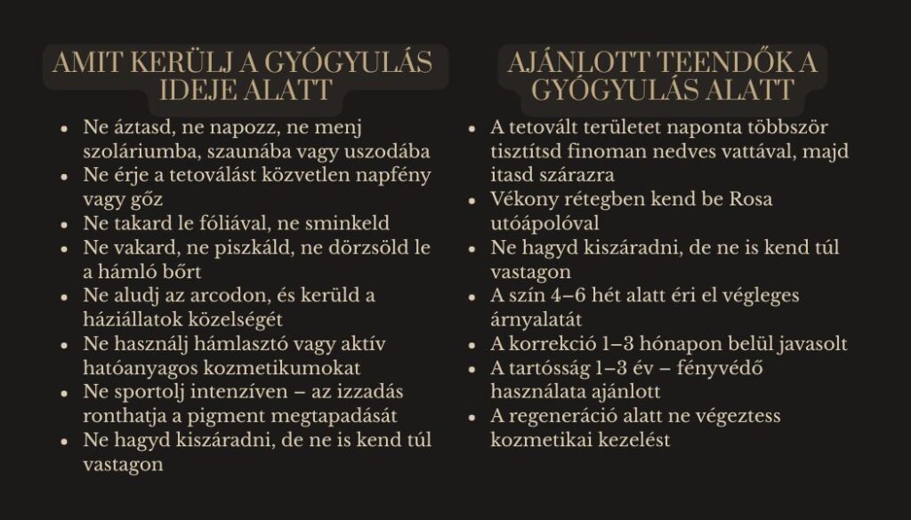 sminktetoválás gyógyulása